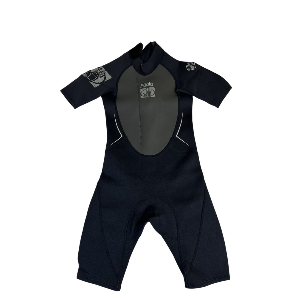 Body Glove Pro 3 Youth Wetsuit Size 12 Shorty Spring Suit Black 2mm Neoprene